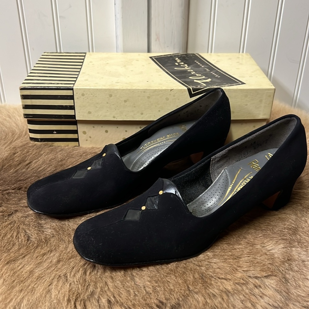 50s Florsheim Suede Loafers Shoes 7 Vintage - Picture 3 of 9